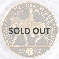 ゴールデンジュビリー 5ポンド金貨 2002年 PCGS PR70DCAM